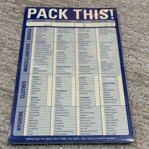 Knock Knock Pack This! Planner - Blue and White